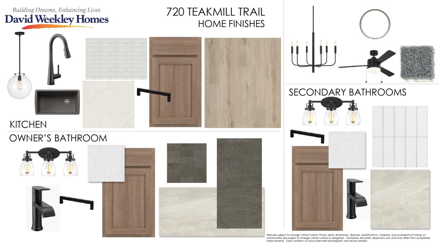 La Cima — 720 Teakmill Trail — Cavern plan — David Weekley Homes